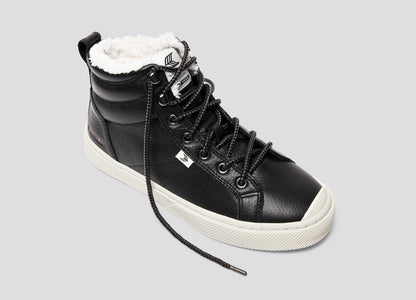 OCA Therma High Black Premium Leather Sneaker