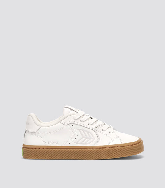 SALVAS Leather Gum Warm White Ice Logo