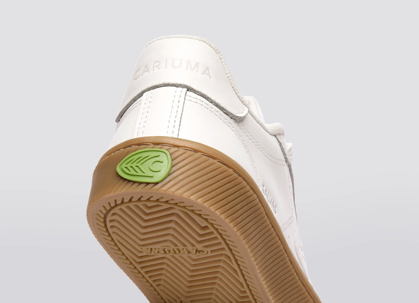 SALVAS White Premium Leather Ice Logo Sneaker