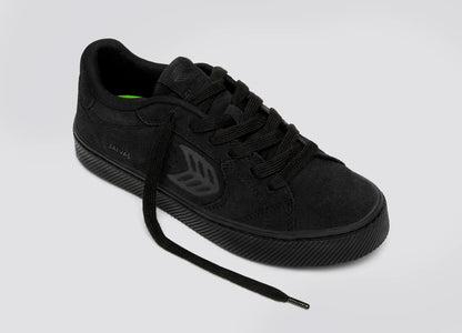 SALVAS All Black Suede Sneaker