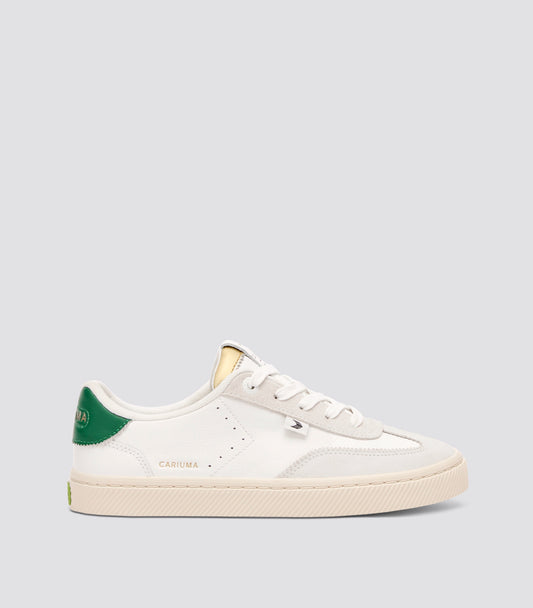 TOCA Soft Grain Leather and Suede Warm White Lush Green