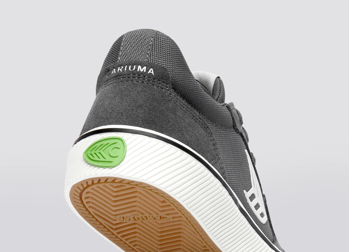 VALLELY PRO Magnet Grey Suede and Cordura Ivory Logo Sneaker